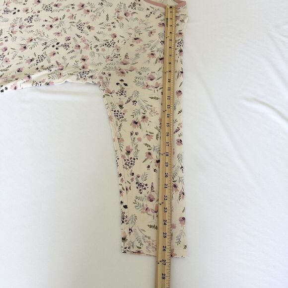 L.L. Bean Women’s 2X Plus Floral Nightgown Long Sleeve Henley Cotton Granny Chic - Picture 4 of 9